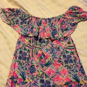 Lilly Pulitzer Off The Shoulder Shirt